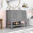 Rhemy 36'' Single Bathroom Vanity with Ceramic Top, Storage Drawers and Open Shelves-561664687