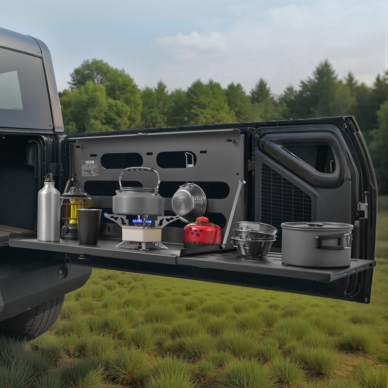 Table de hayon, pour Jeep Wrangler JK 2007-2024, capacité de 88 lb, panneau rabattable Molle en acier au carbone, porte-bagages arrière, porte-bagages, porte-bagages, accessoires de camping