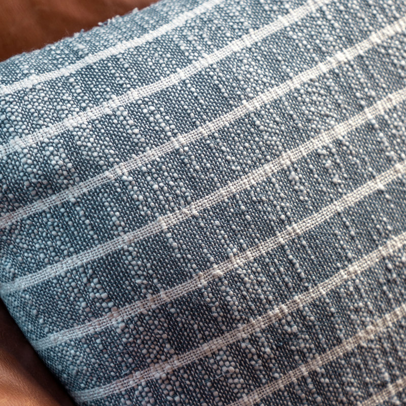 Melly Striped Throw Cushion, Blue
