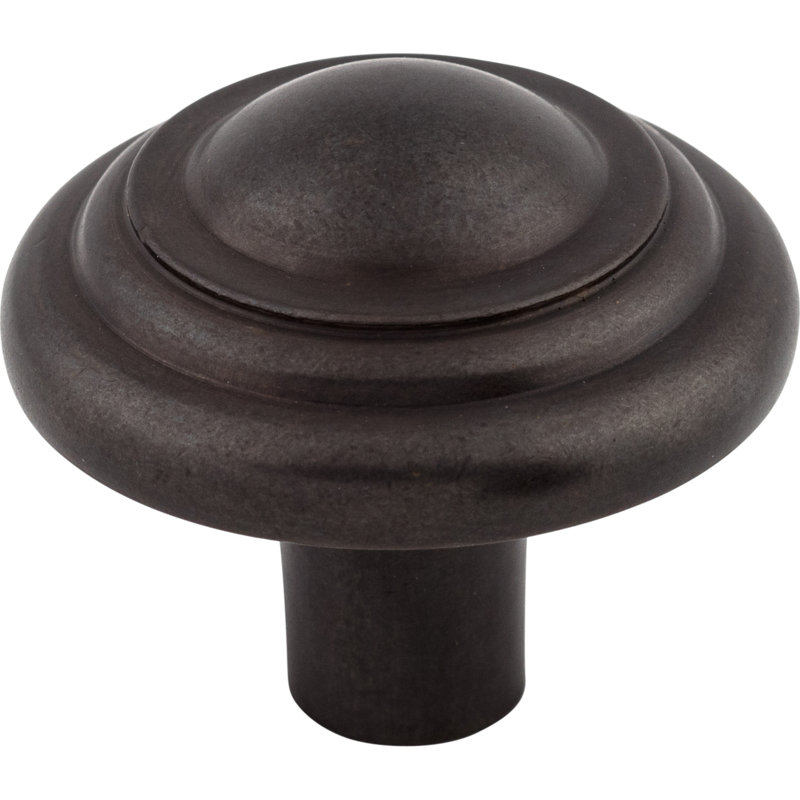 Aspen Round Knob, 1 3/4" Knob Diameter, Medium Bronze