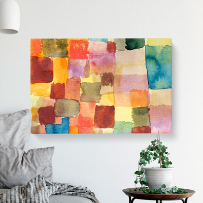 Squares by Paul Klee - Wrapped Canvas