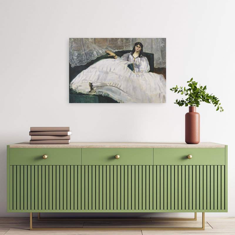 Portrait de Jeanne Duval, 1862, estampe d'art mural contemporain abstraite impressionniste, H 16 po x l 24 po