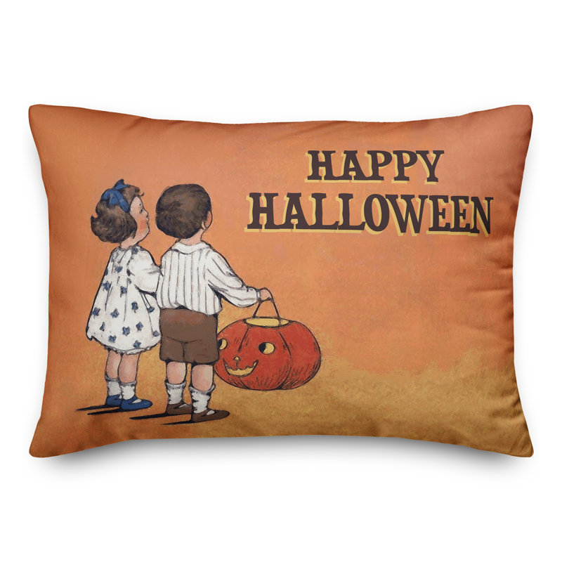  Coussin lombaire rétro Vintage Trick Halloween