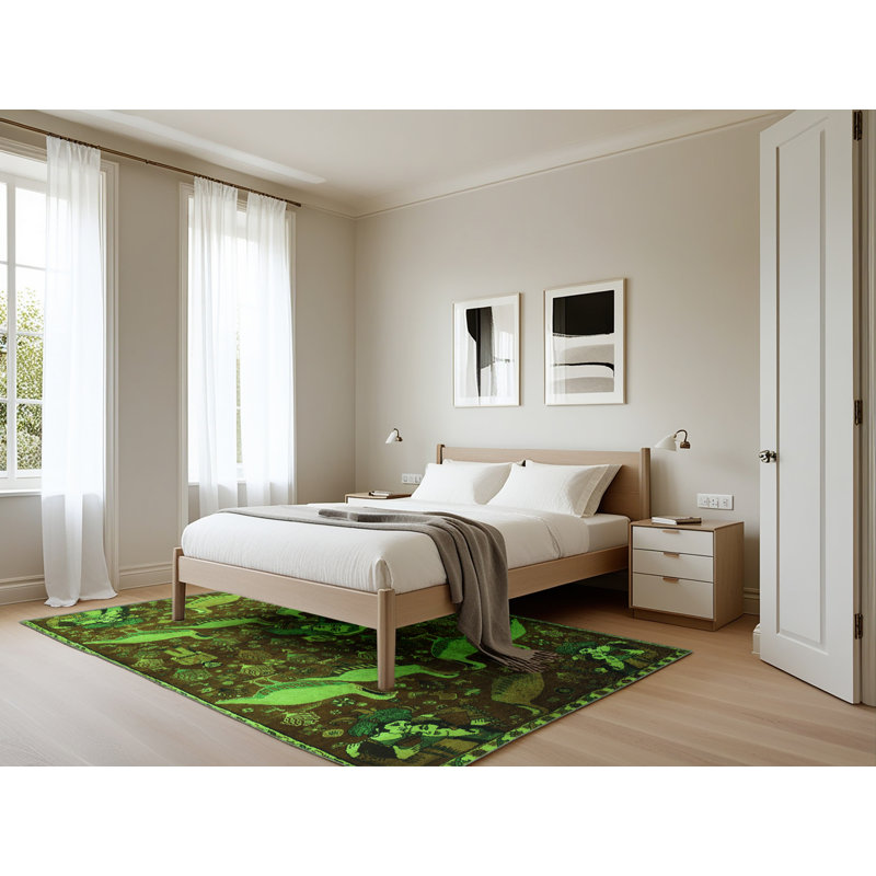 Performance Abstract Indoor Rug, Rectangle 5' x 7'