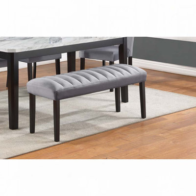 Banc de salle à manger en velours et tissu d'ameublement