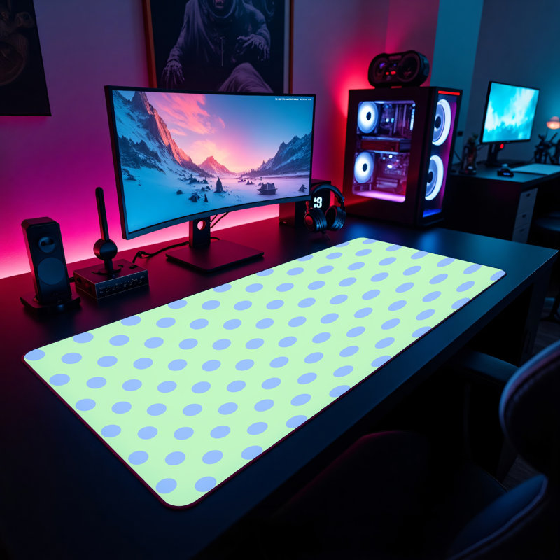 Polyester Desk Pad, 14.4x12.1