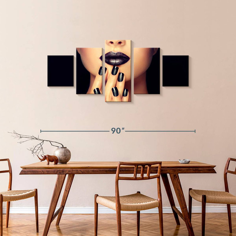 Black Lips And Nails, 36" H x 80" W