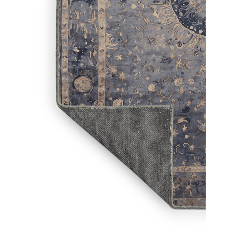 Tapis gris soyeux et moelleux, Rectangle de 5 pi x 8 pi