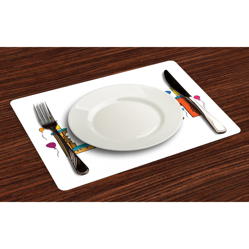 Polyester Abstract Rectangle Placemat