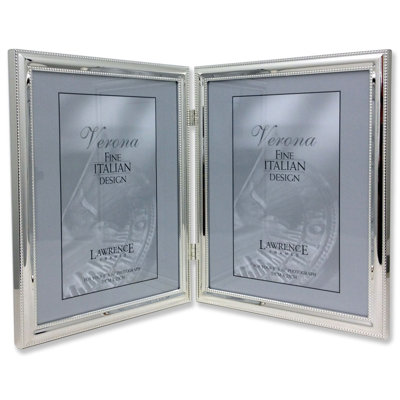 Weisinger Silver Metal Beaded Picture Frame