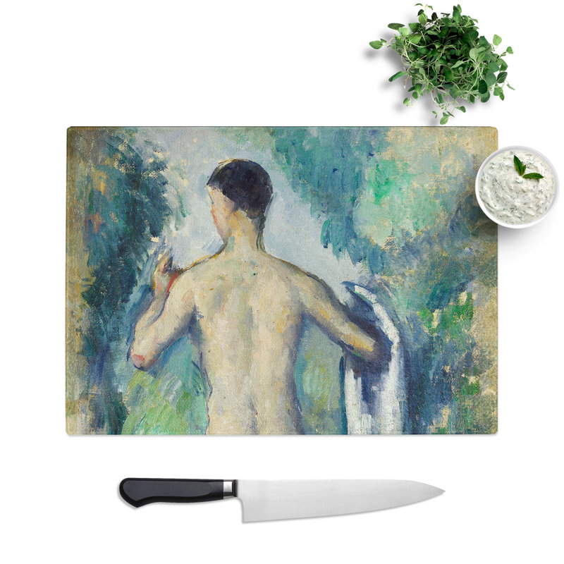 Standing Bather by Paul Cezanne Chopping Board, 0.4cm H x 28.5cm W x 39cm L
