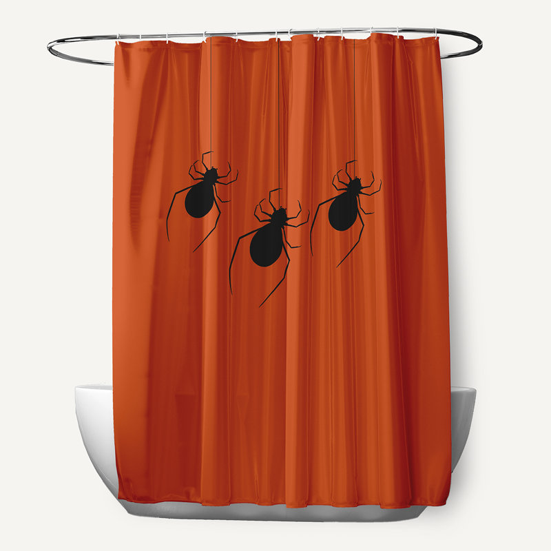 Doublure de rideau de douche en polyester sans motif, Terre de Sienne