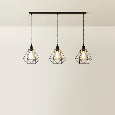 3 - Light Matte Black Pendant