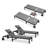 Outdoor Metal Chaise Lounge with Table-89075497