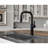Pull Down Single Handle Kitchen Faucet-90212874