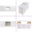 Meuble-lavabo de 60 po avec lavabo simple