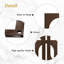 Interlocking Abstract Geometric Minimalist Modern Wall Accent Hangings Home Large Metal Wall Decor-99012739-99012742