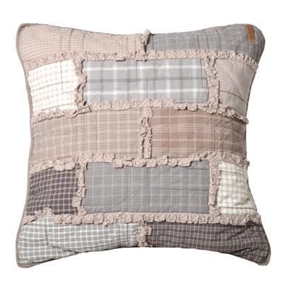 Cobblestone Ruffled Throw Pillow