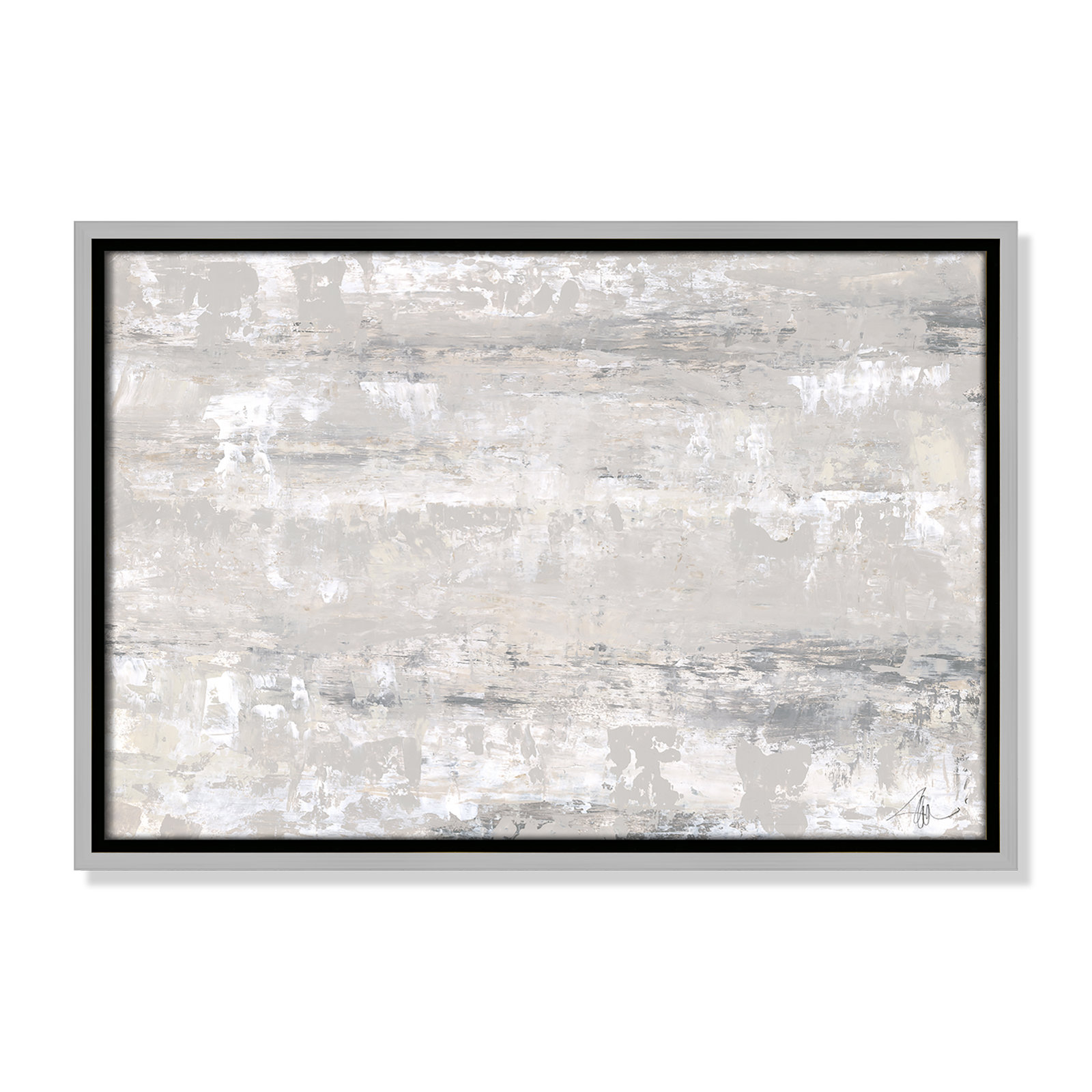 Tryston "Desert Winds" Print by Filippo Ioco, 13.5" H x 19.5" W x 2" D, Silver Framed Canvas