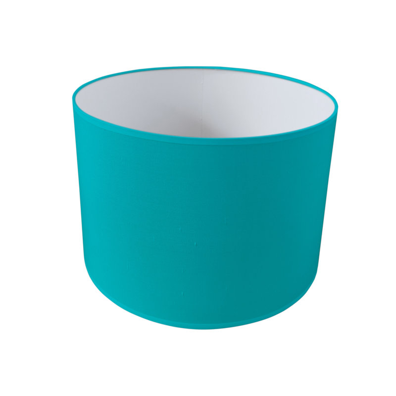 Silk Drum Lamp Shade ( Uno ), Capri, 27cm H x  45cm W x 45cm D