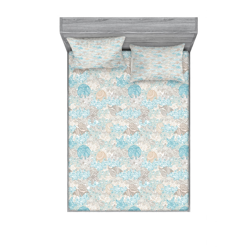 Microfiber Sheet Set, Queen Sheet Set with Fitted Sheet