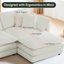 Canapé modulaire en U en chenille avec repose-pieds mobile à 2 compartiments Latitude Run-612859796-620327747