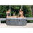 Intex 120 Volt Vinyl Round Inflatable Hot Tub in Gray