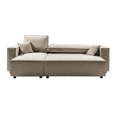 3 Seat Fabric Reversible Corner Sofa Bed