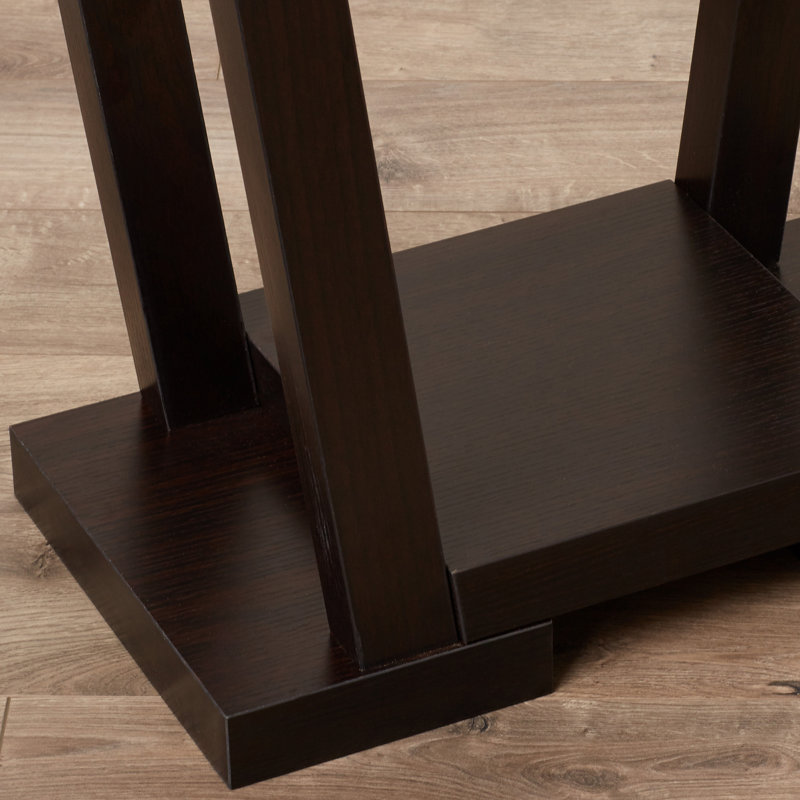 Carce 31.5" Console Table with Shelves, Espresso