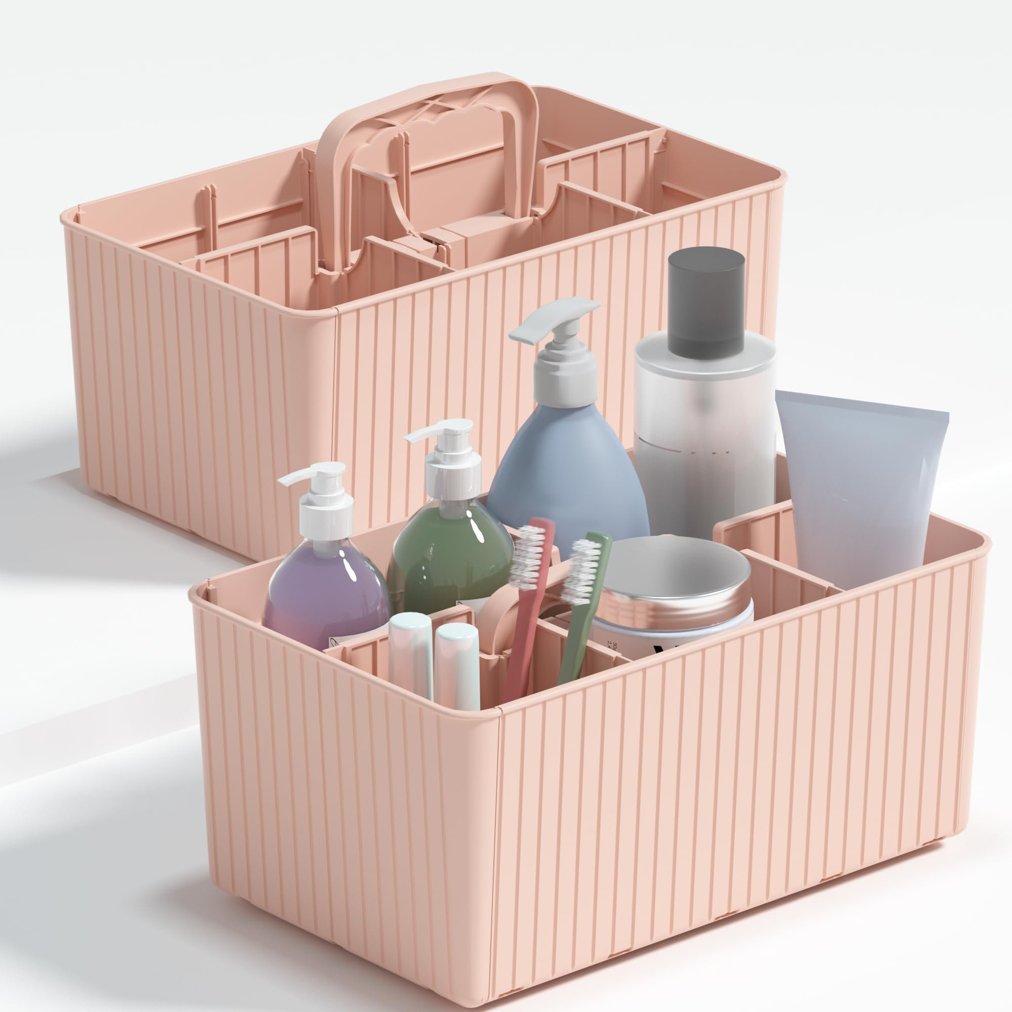 Rebrilliant 2 Pack DIY Portable Shower Caddy, Plastic Shower Caddy Portable Organizer ...