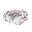 Drap-housse édredon mauve à motif floral avec draps lavables à la machine