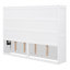 Lit escamotable de style campagne moderne avec panneau de fibres à densité moyenne durable et contreplaqué Luntex-116251354-116251355