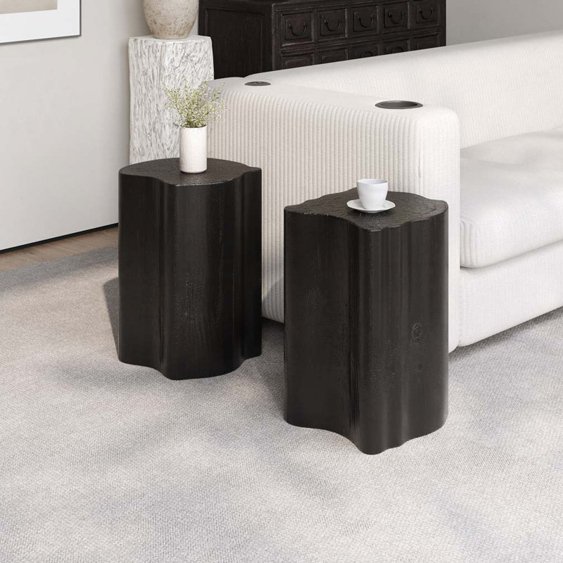 Table de bout irrégulière MGO, Noir