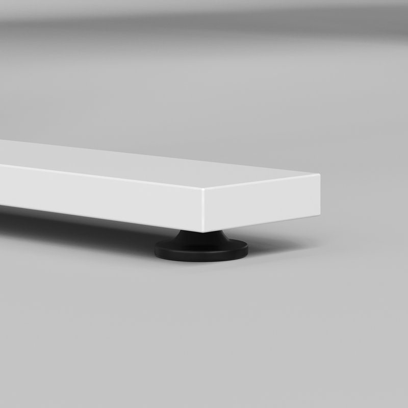 Table à hauteur réglable électrique en L L 69 po avec rangement Biron