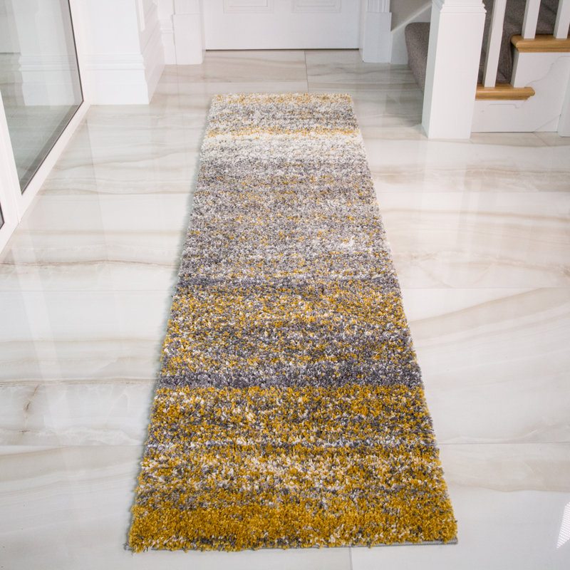 Hartung Machine Woven Ochre Indoor Rug, Runner 60 x 240cm