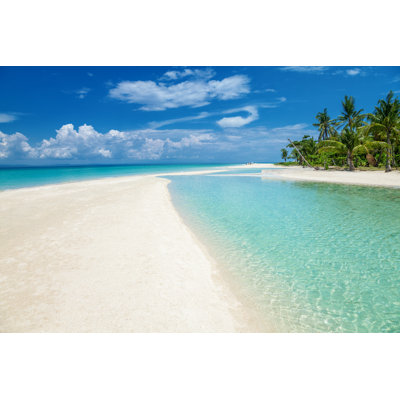 Paradise Beach On An Island In Philippines - Wrapped Canvas Print