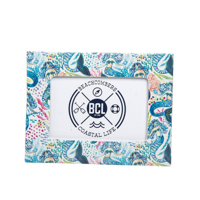Mermaid Garden Cadre photo en céramique 8 po x 6 po Mermaids Beach