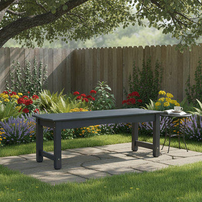 Outdoor HDPE Garden Bnech, Patio Park Bench, Porch Bench, All-weather