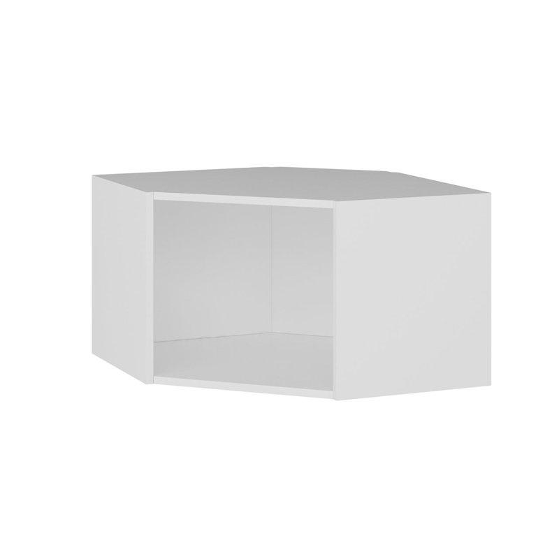 Minerva Corner Accent Cabinet, White