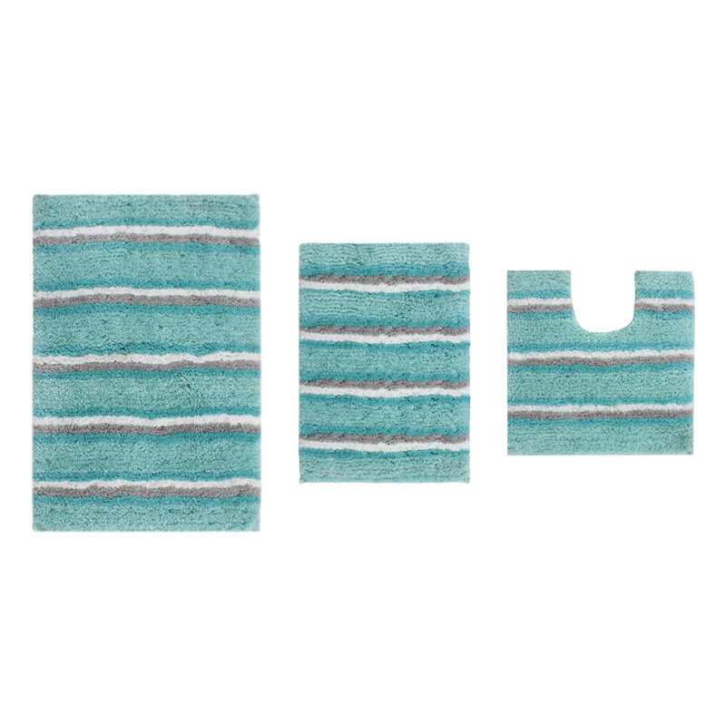 Amyr Non-Slip Bath Rug, Aqua