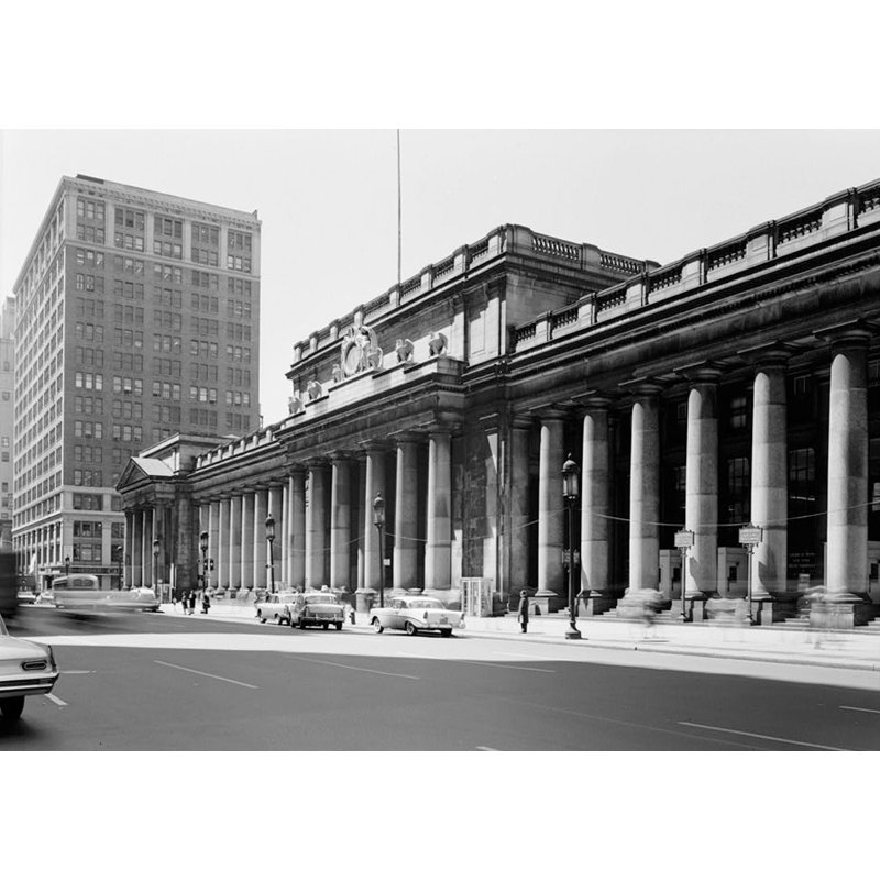 Penn Station, New York - 1960, H 17 po x l 24 po