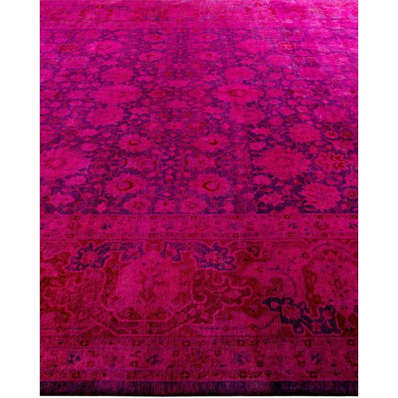 Overyed One-of-a-Kind Rectangle 9'5" X 12'3" Hand Knotted Area Rug