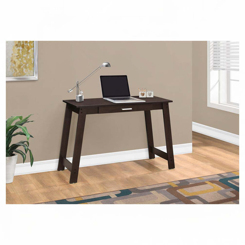 Bureau d'ordinateur à domicile avec tiroirs de rangement, Espresso