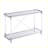 Modern Chrome Glass Side Table