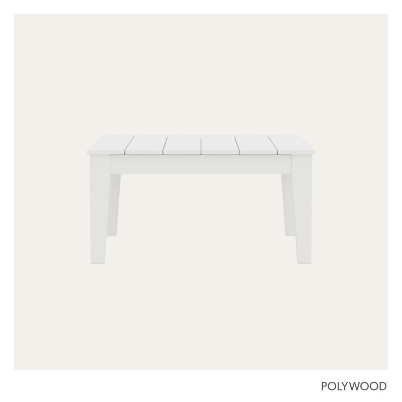 POLYWOOD Newport 36" Conversation Table, White