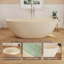 Baignoire profonde autoportante à surface solide de 65 po Fslefay-124822461