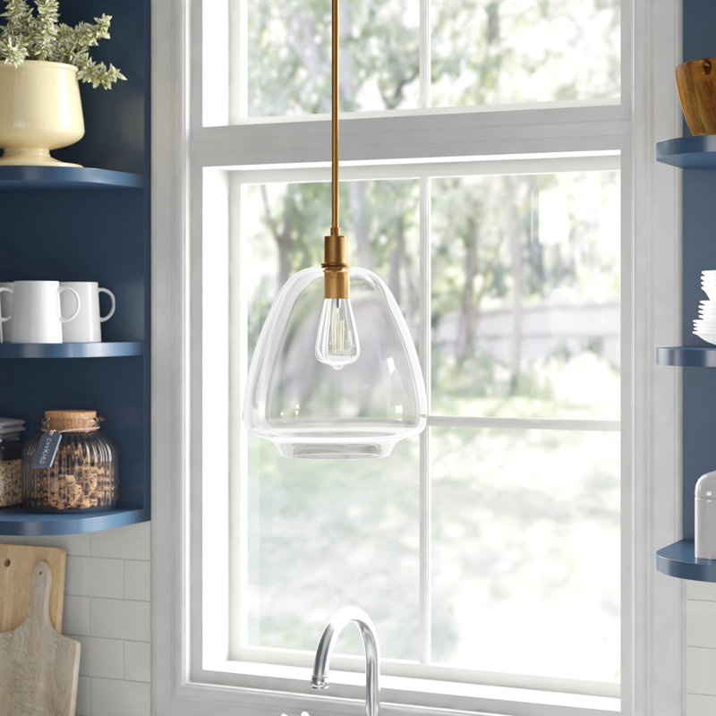 Caudillo 1 - Light Single Pendant, Satin Brass