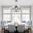 42" Modern Retractable Ceiling Fan with Lights and Remote, Reversible 6 Speeds DC Motor Glam Crystal Chandelier Ceiling Fan