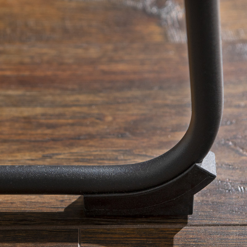 Tabouret de bar / de comptoir en similicuir Oconnor, Noir, Tabouret de bar (hauteur d'assise de 29,25 po)