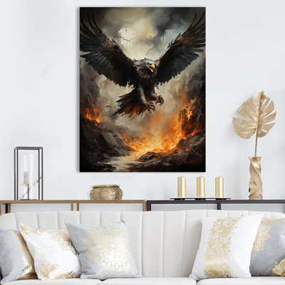 Native Thunderbird Soar Eagle sur impression sur toile